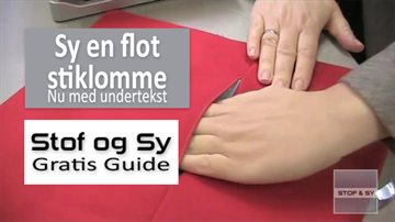 Sy en stiklomme - en gratis Stof og Sy guide